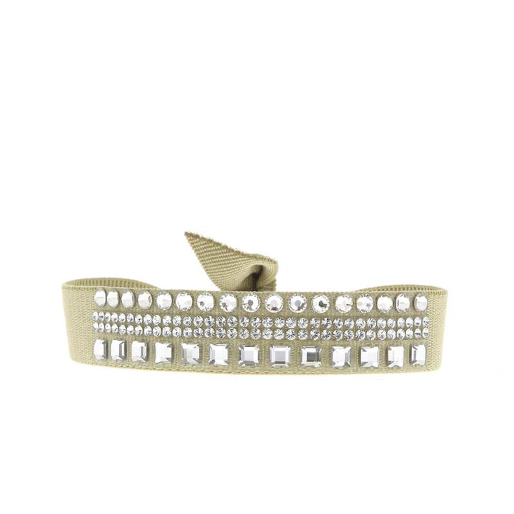 Rhinestone trio bracelet