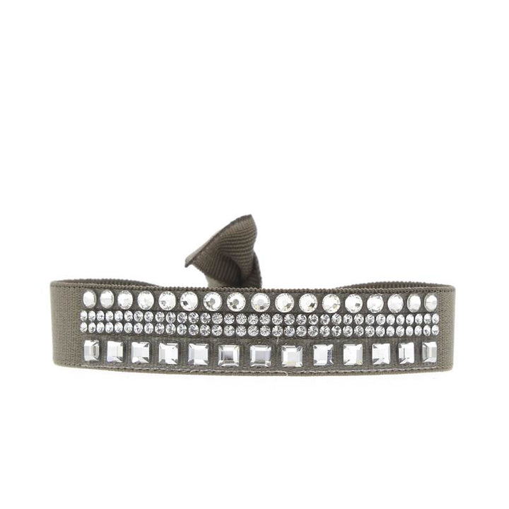 Rhinestone trio bracelet