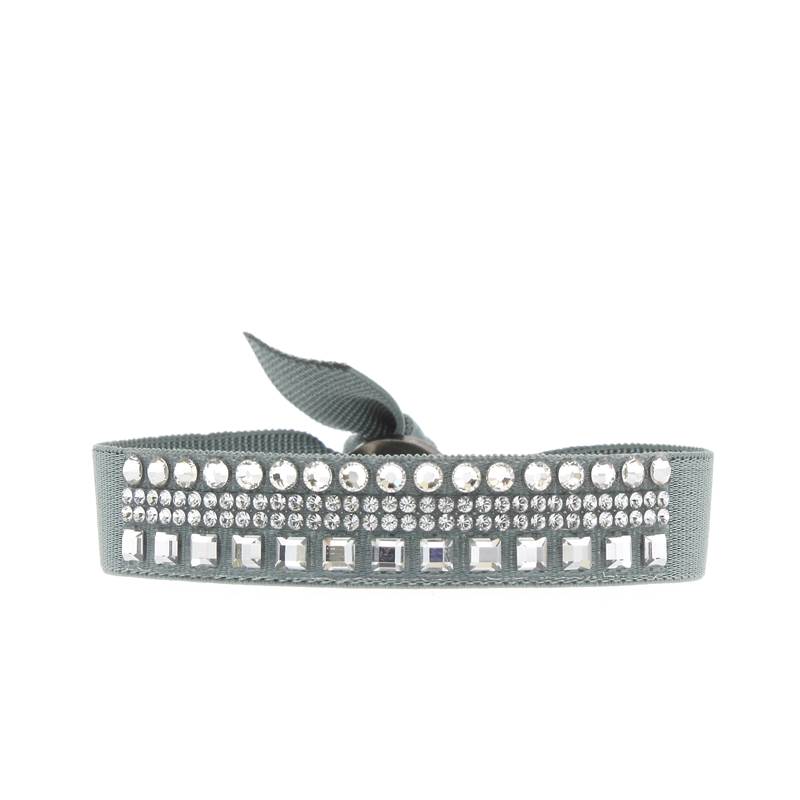 Rhinestone trio bracelet