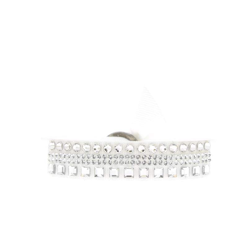 Rhinestone trio bracelet