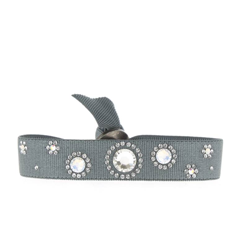 Rhinestone bubble bracelet