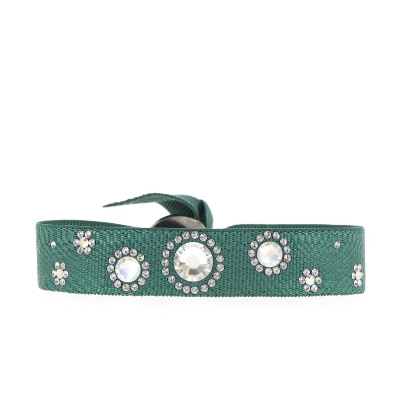 Rhinestone bubble bracelet