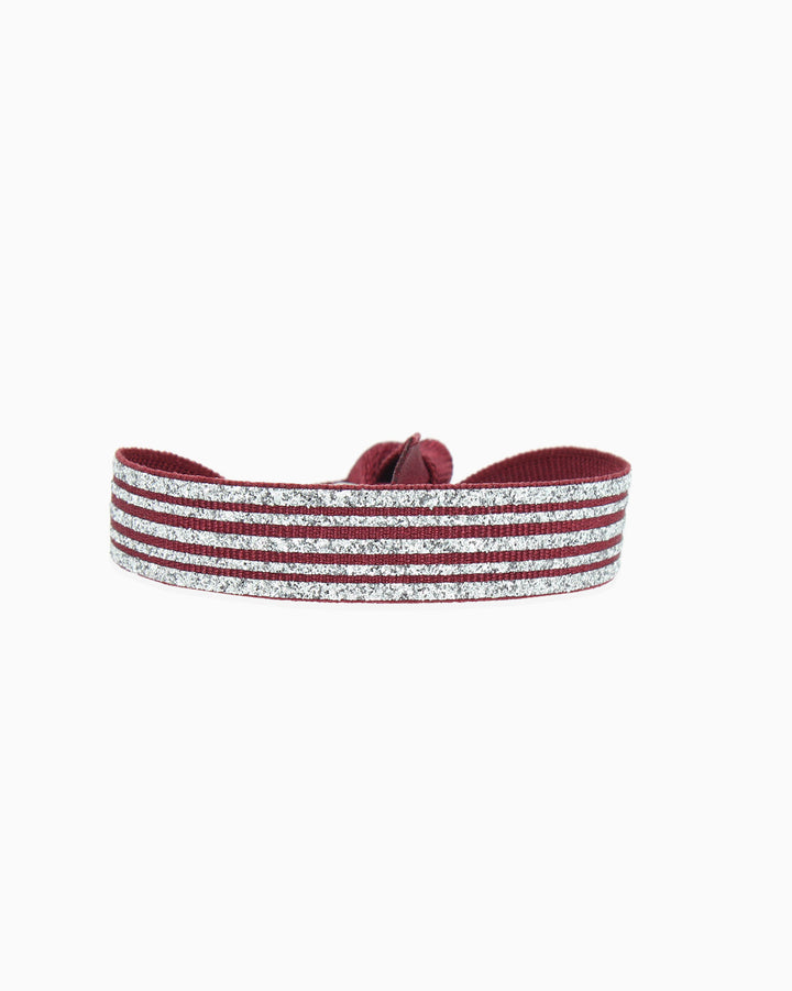 Glitter stripe bracelet - Christmas