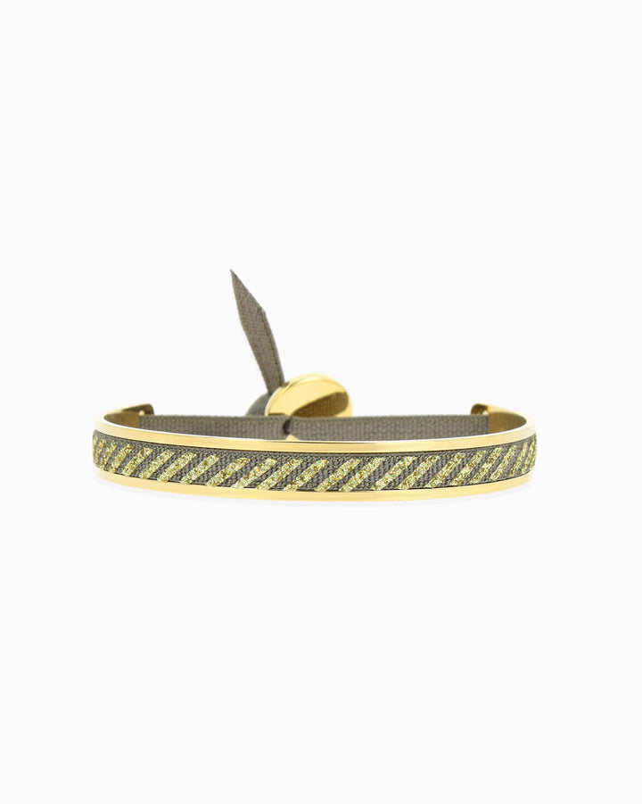 4mm mg stripe ribbon bangle - Christmas