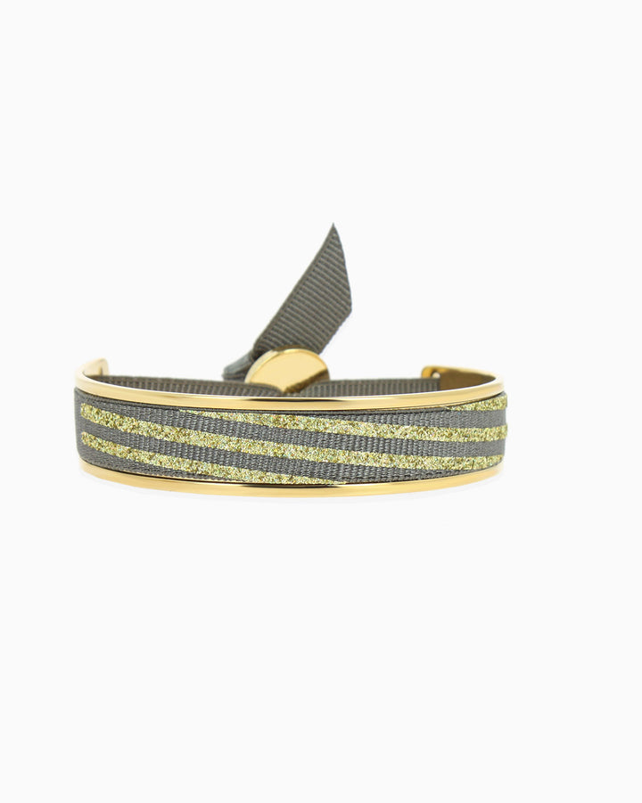 Ribbon bangle 9mm mg oblique - Christmas