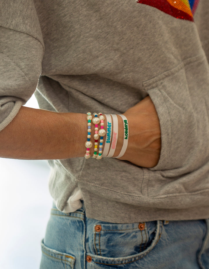 Ensemble bracelets+pochette summer