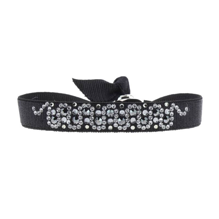 Rhinestone serpentine bracelet