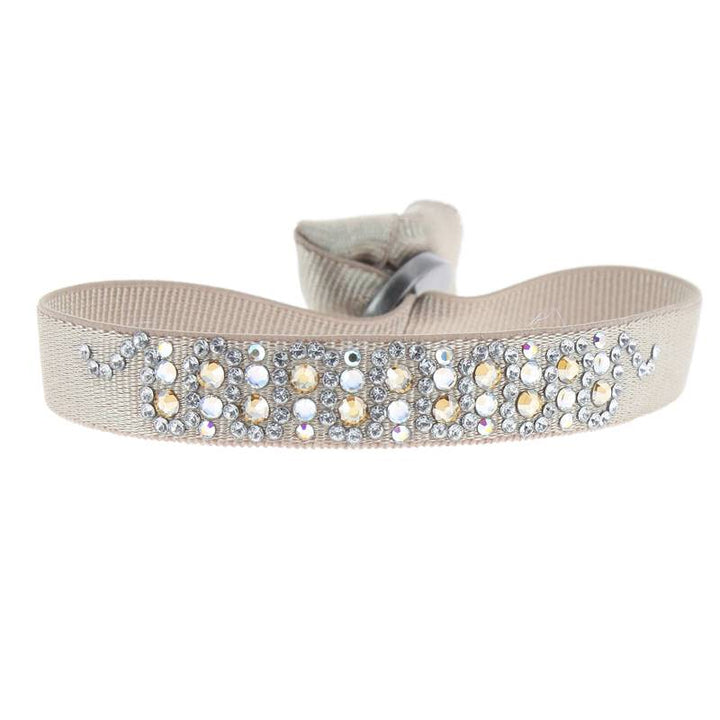 Rhinestone serpentine bracelet