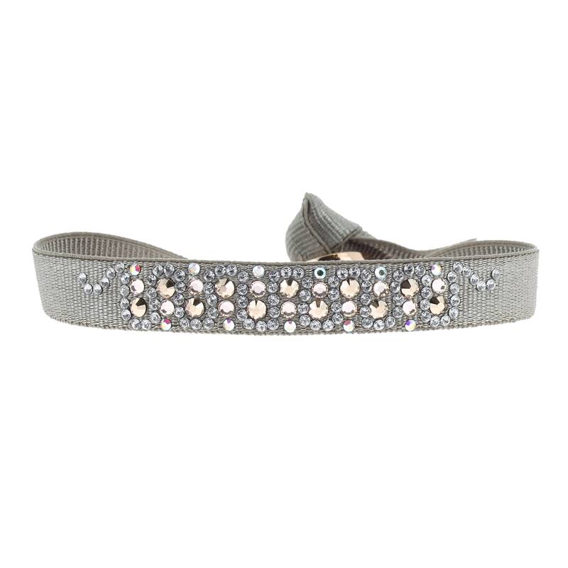 Rhinestone serpentine bracelet