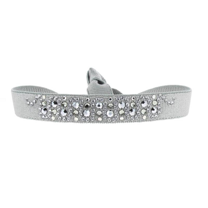 Rhinestone serpentine bracelet