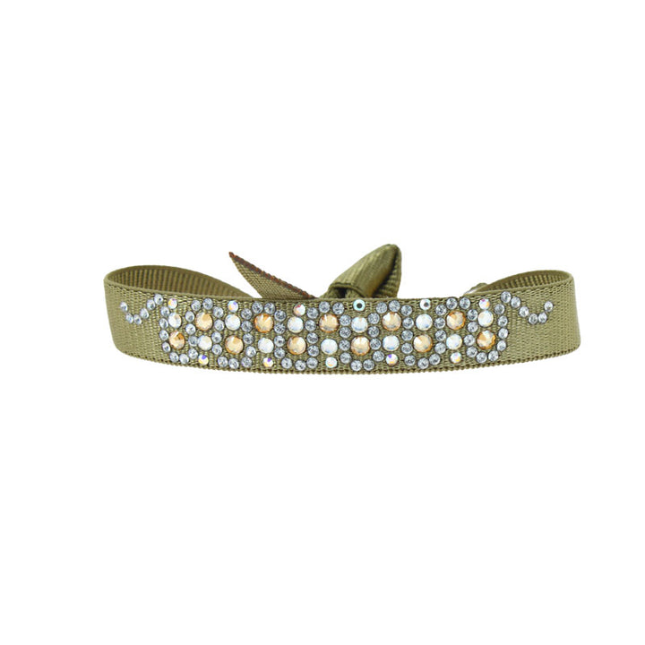 Rhinestone serpentine bracelet