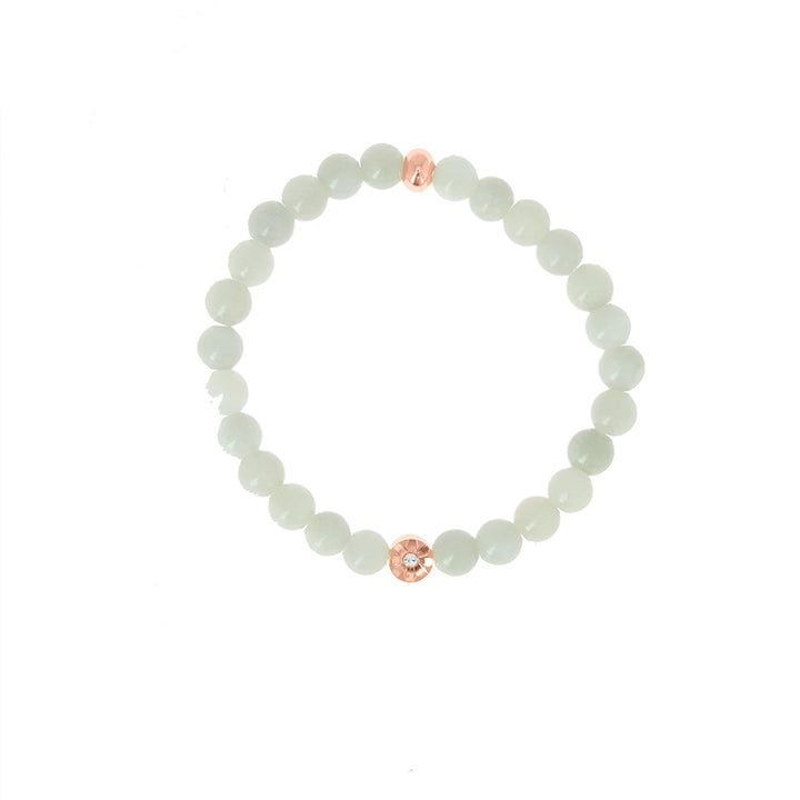 Bracelet perle serti fleur xl