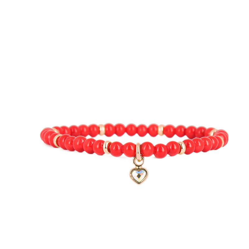 Heart pearl bracelet