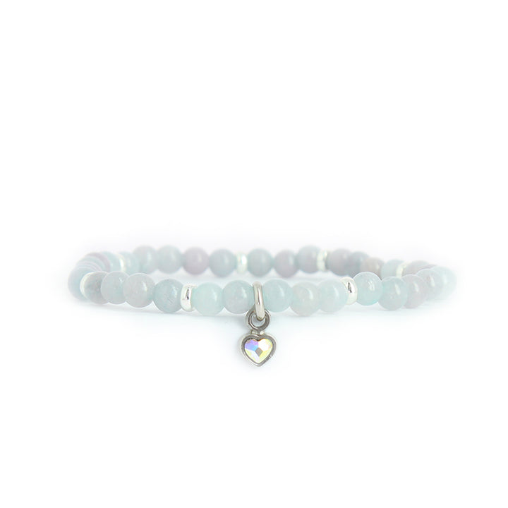 Bracelet perles coeur