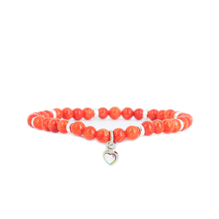 Heart pearl bracelet