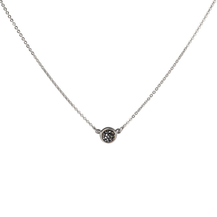 Collier ras de cou pave rond