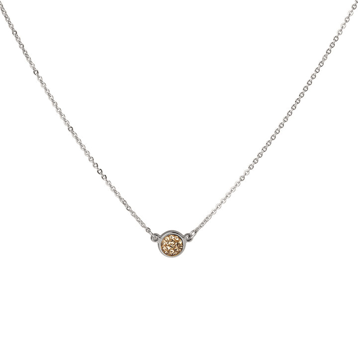 Collier ras de cou pave rond