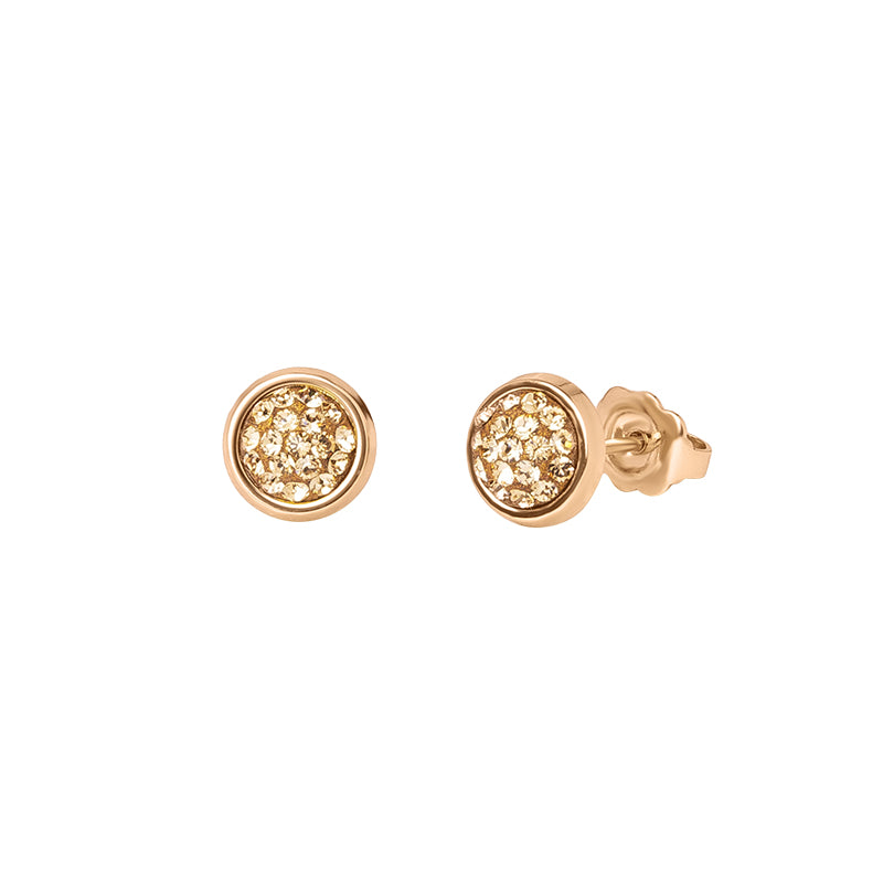 Boucles d oreilles pave rond