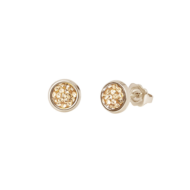 Boucles d oreilles pave rond