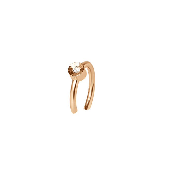 Bague d oreille serti fleur