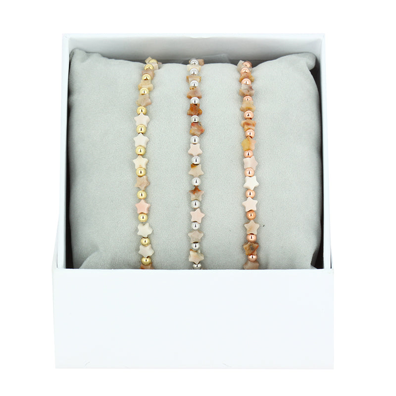 Star pearl bracelet box