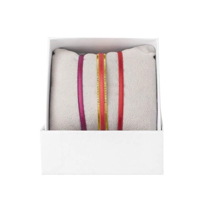 3mm striped ribbon rush box