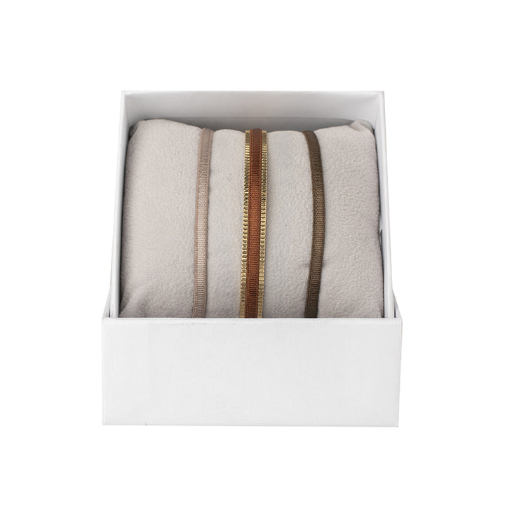 3mm striped ribbon rush box