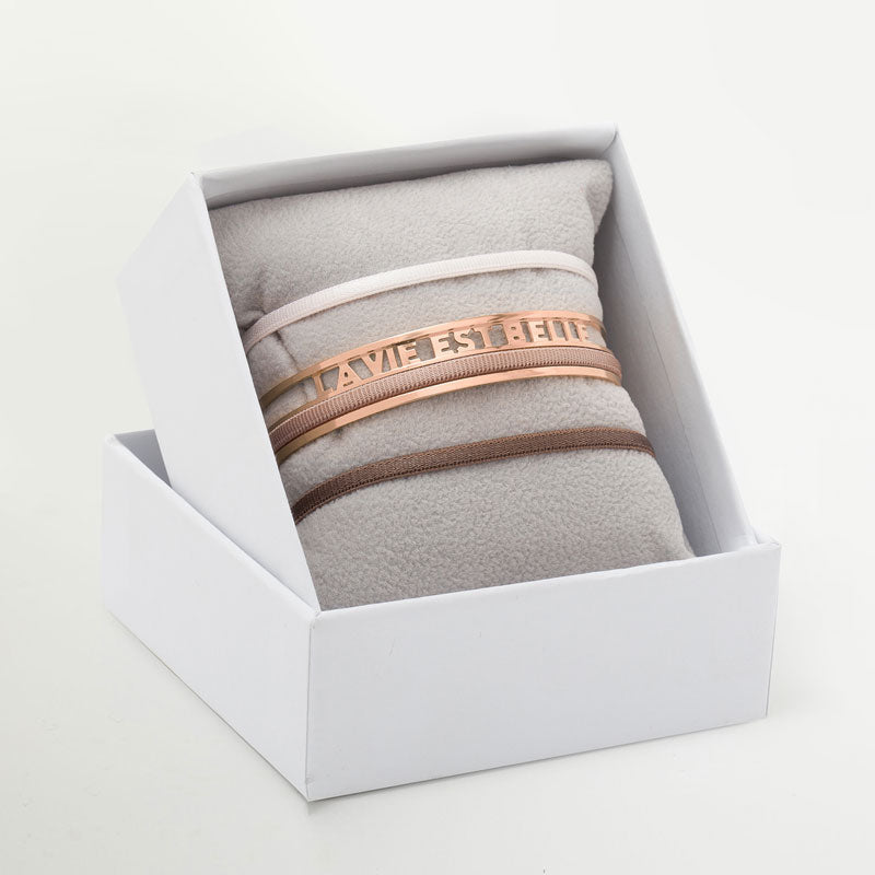 3mm ribbon bangle box life is beautiful