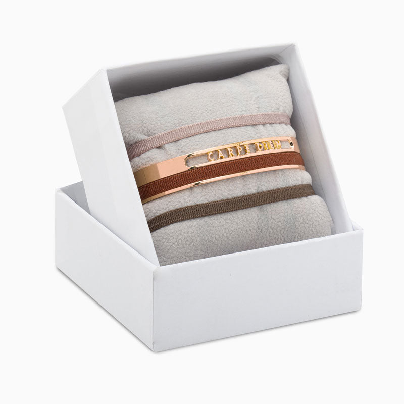 4mm Carpe Diem ribbon bangle box