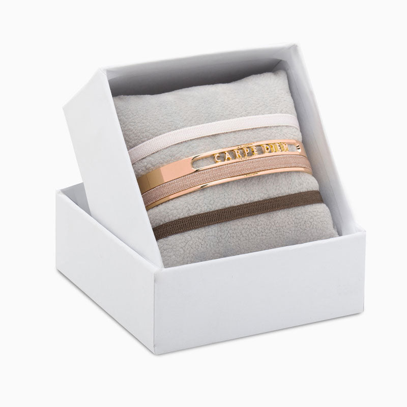 4mm Carpe Diem ribbon bangle box