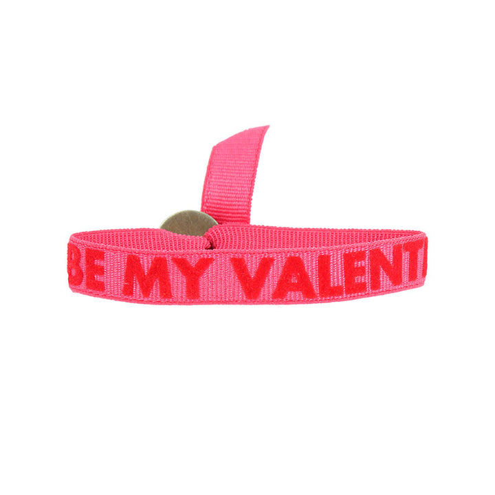 Be my valentine message bracelet