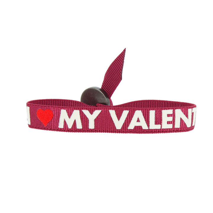 I love my valentine message bracelet