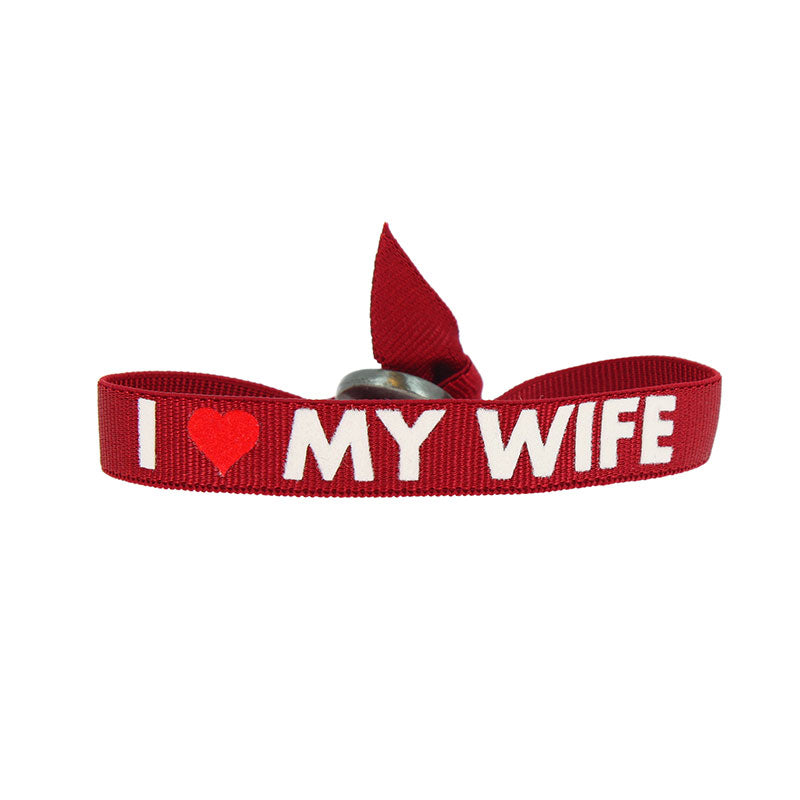 I love my wife message bracelet