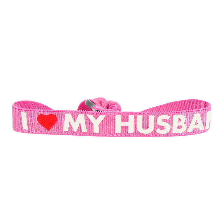 I love my husband message bracelet