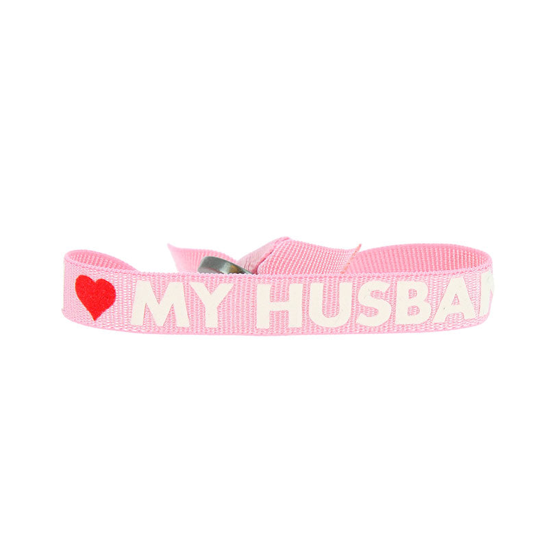 I love my husband message bracelet