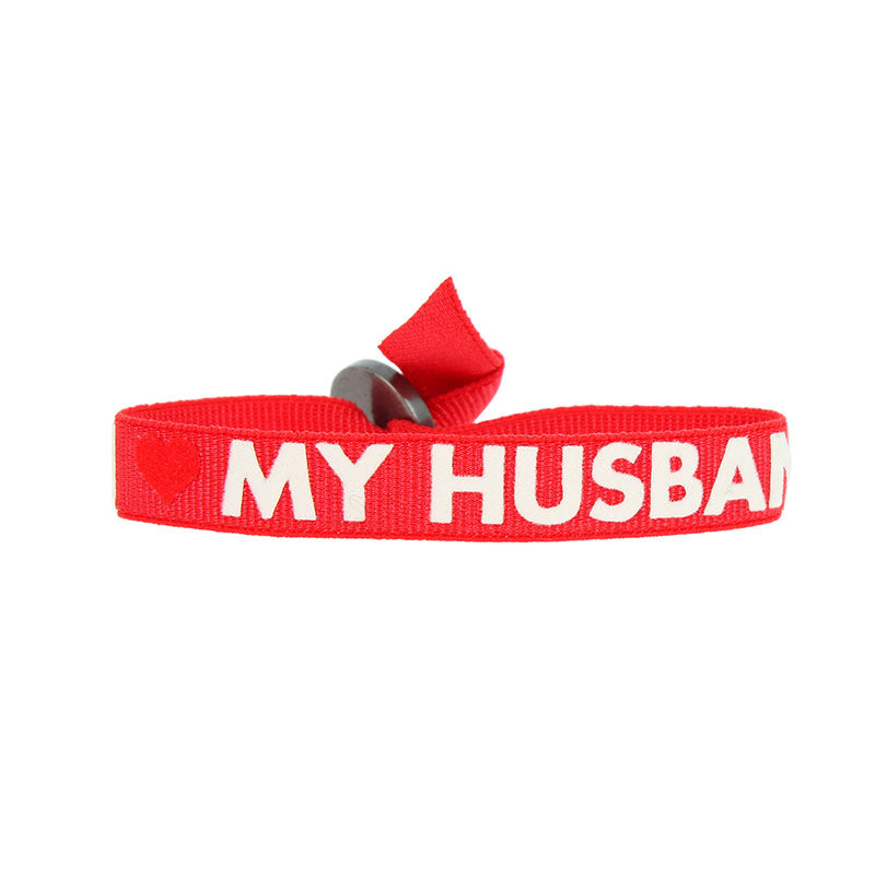 I love my husband message bracelet