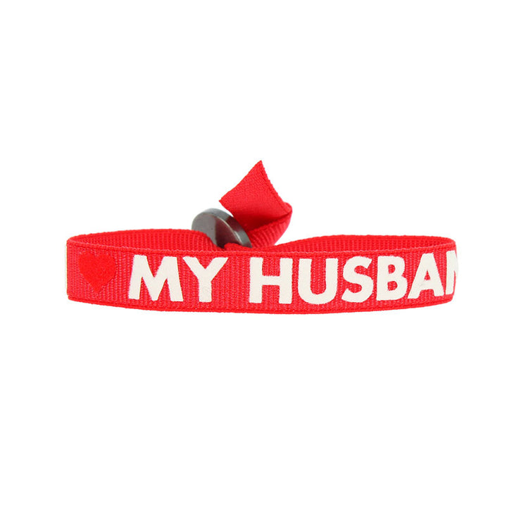 I love my husband message bracelet