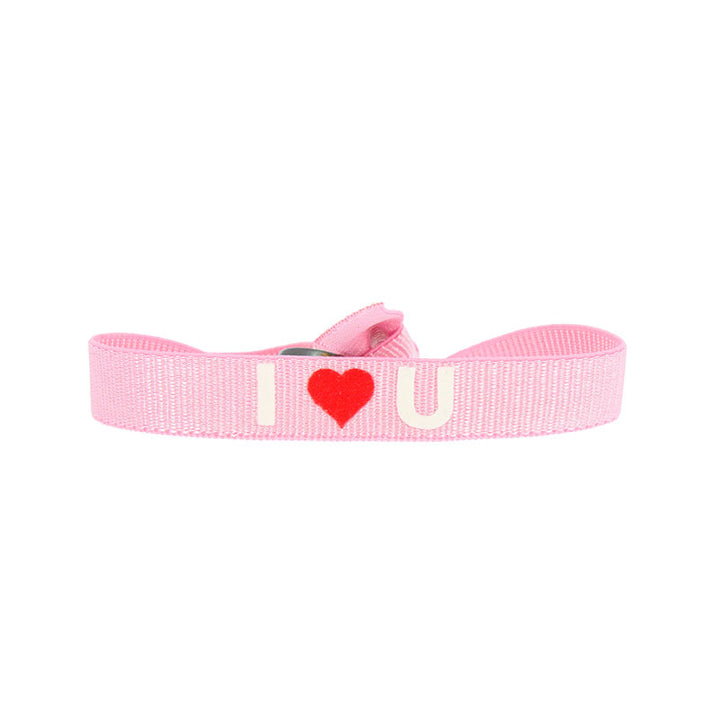 I love u message bracelet