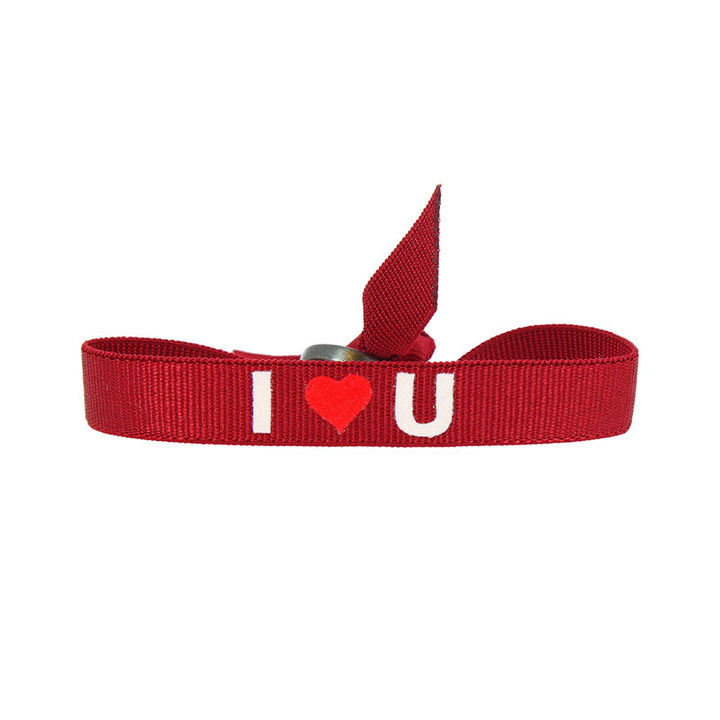 I love u message bracelet