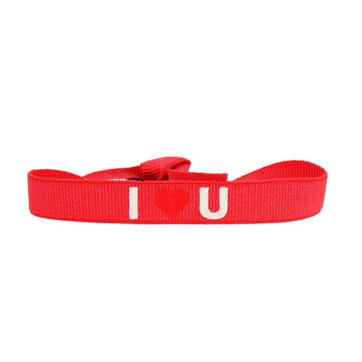 I love u message bracelet