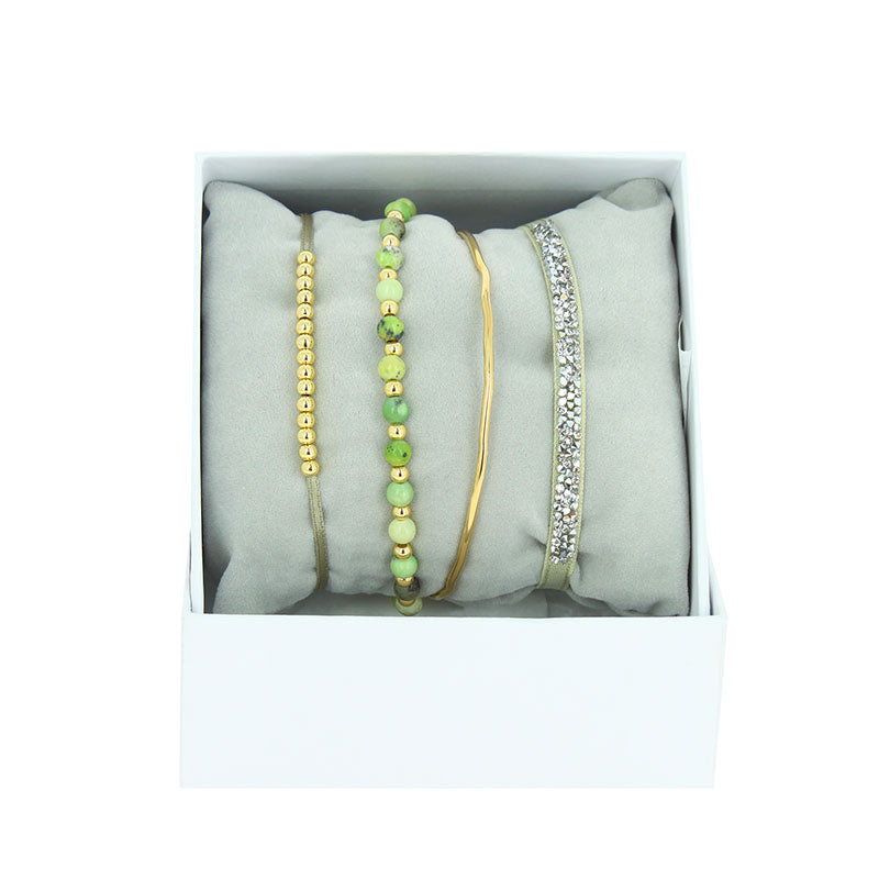 Strass box mini bangle wire