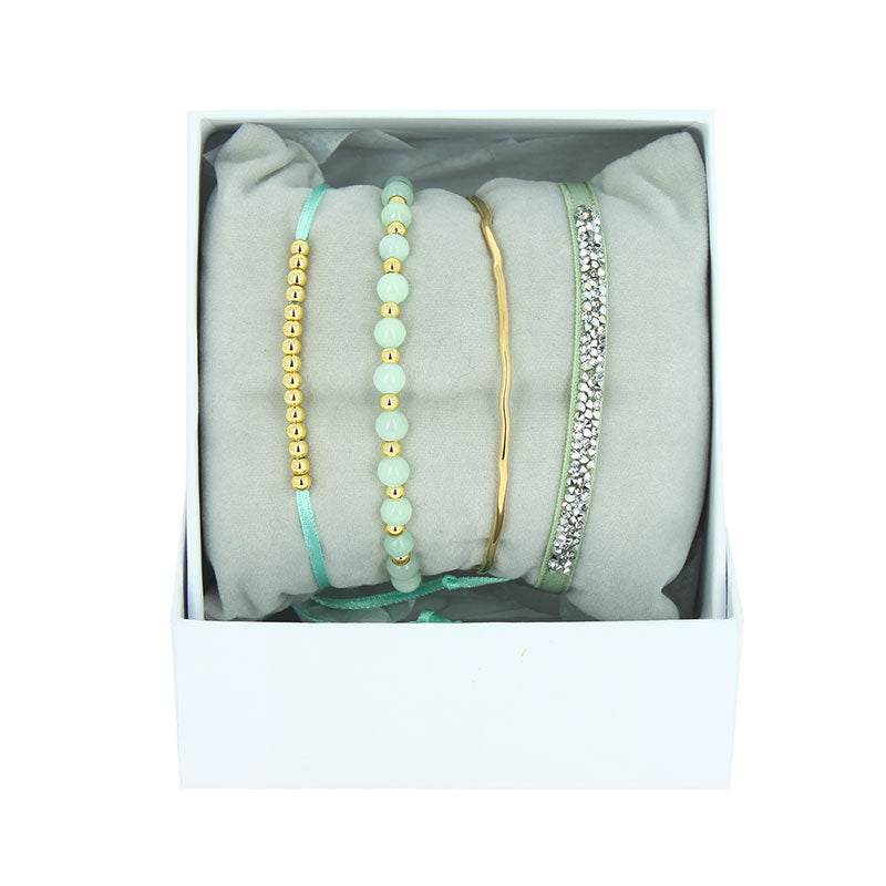 Strass box mini bangle wire