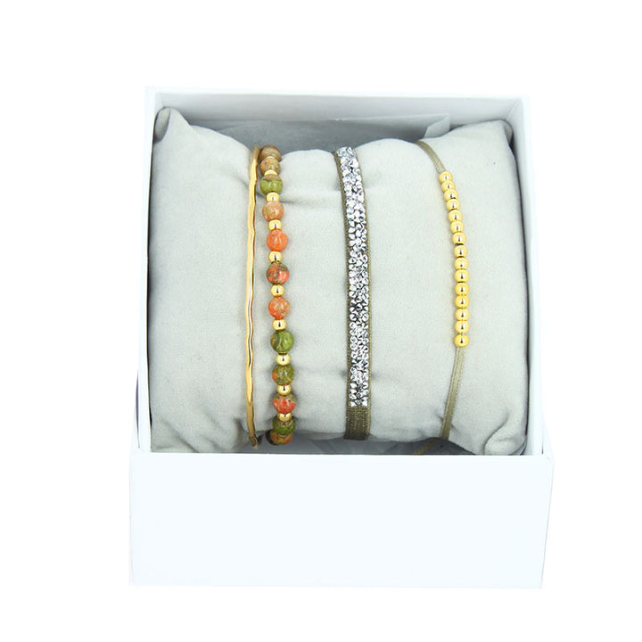 Strass box mini bangle wire