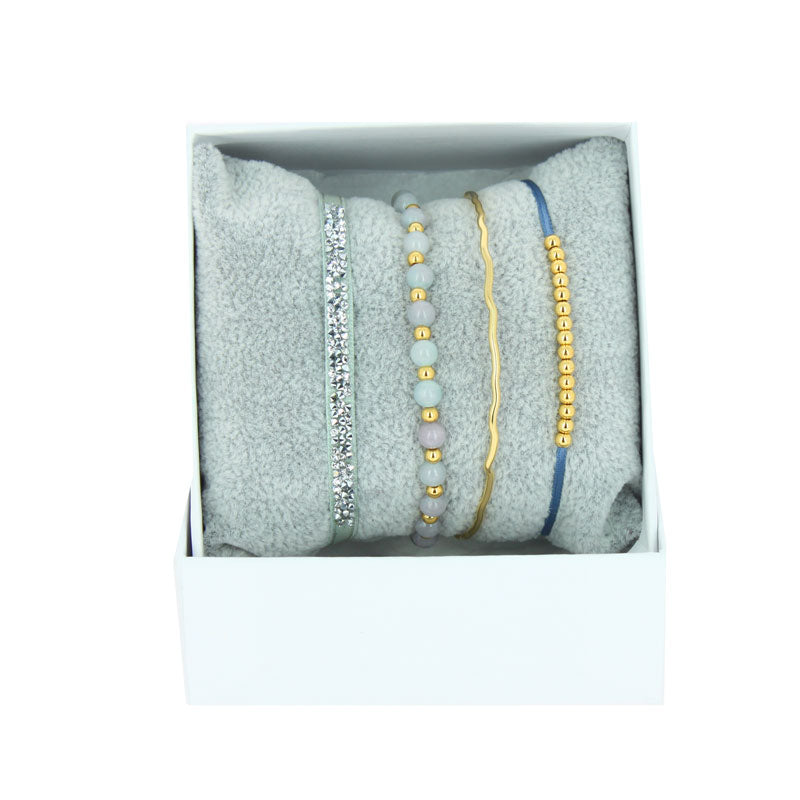 Strass box mini bangle wire