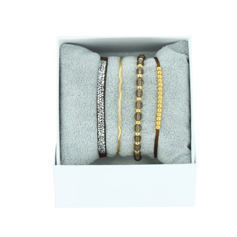 Strass box mini bangle wire