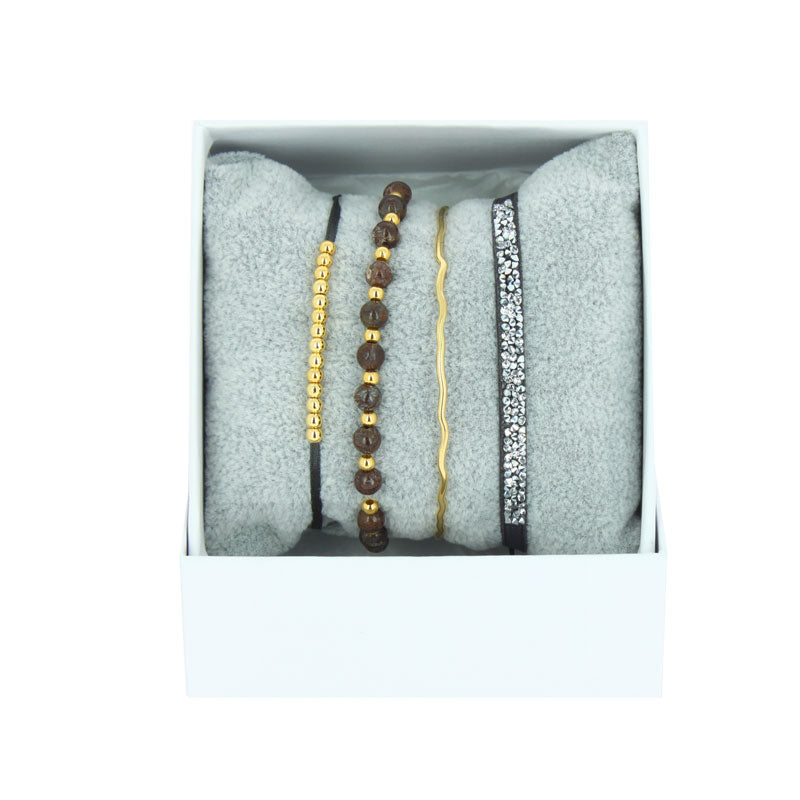 Strass box mini bangle wire