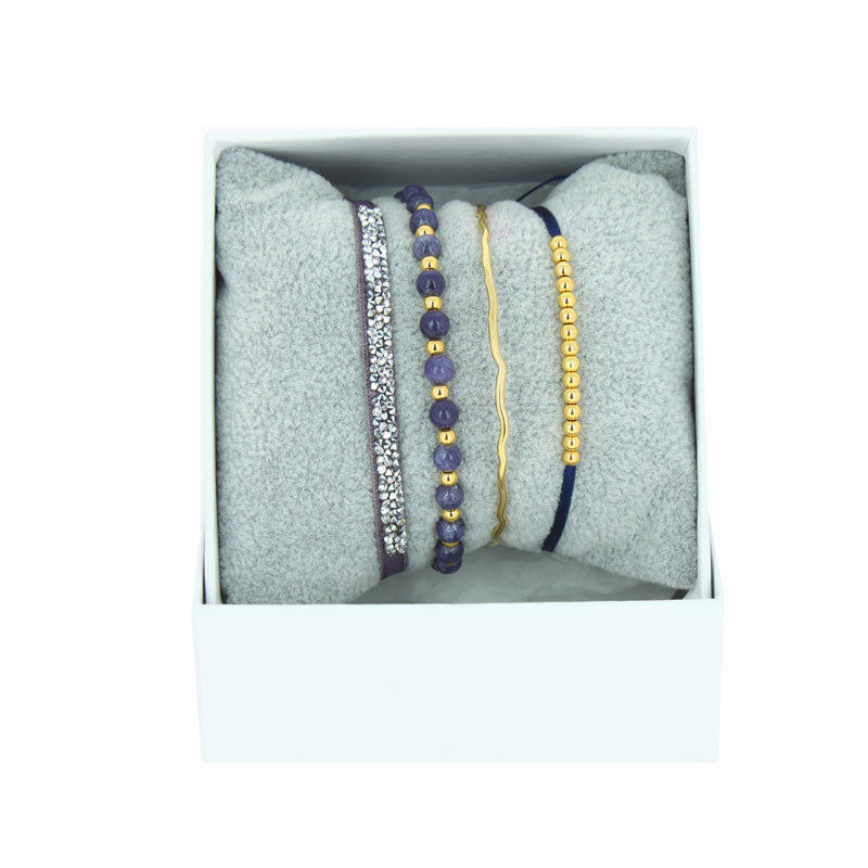 Strass box mini bangle wire