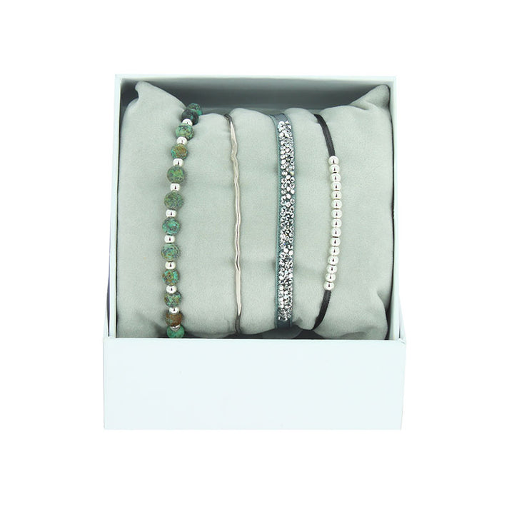 Strass box mini bangle wire