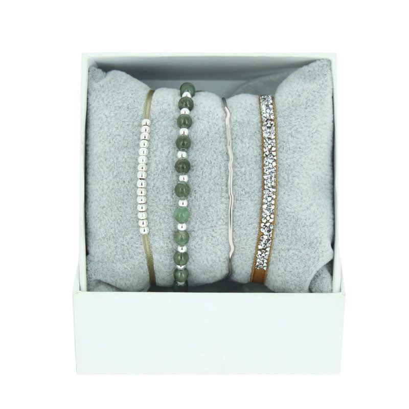 Strass box mini bangle wire