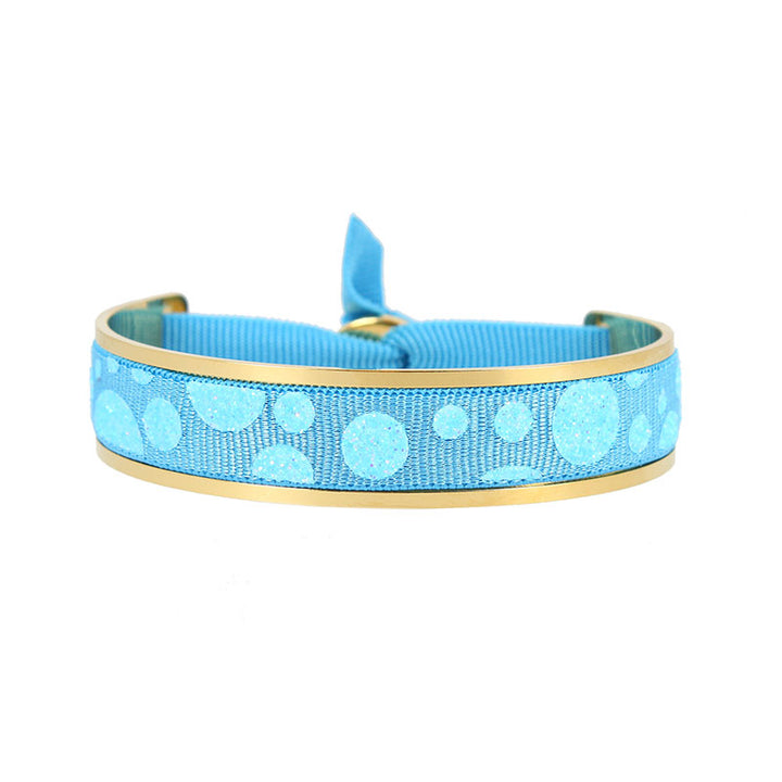 9mm glitter bubble ribbon bangle #